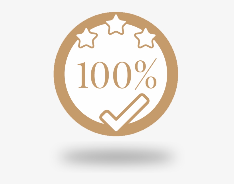 100% Of Satisfaction Guaranteed - Circle, transparent png