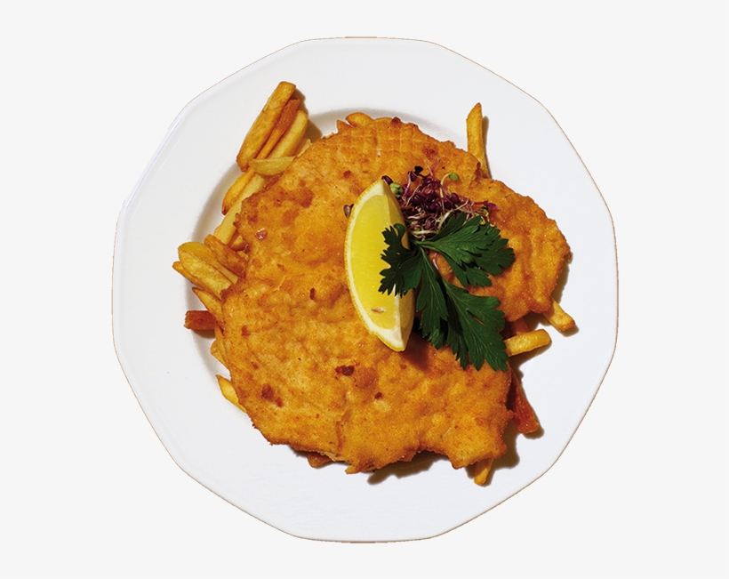 Wiener Schnitzel With Parsley Potatoes - Schnitzel, transparent png