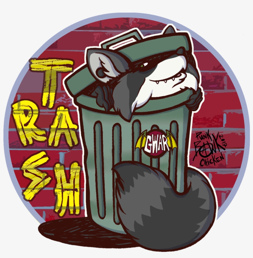 Furry Trash - Racoon - Louisiana State Seal, transparent png