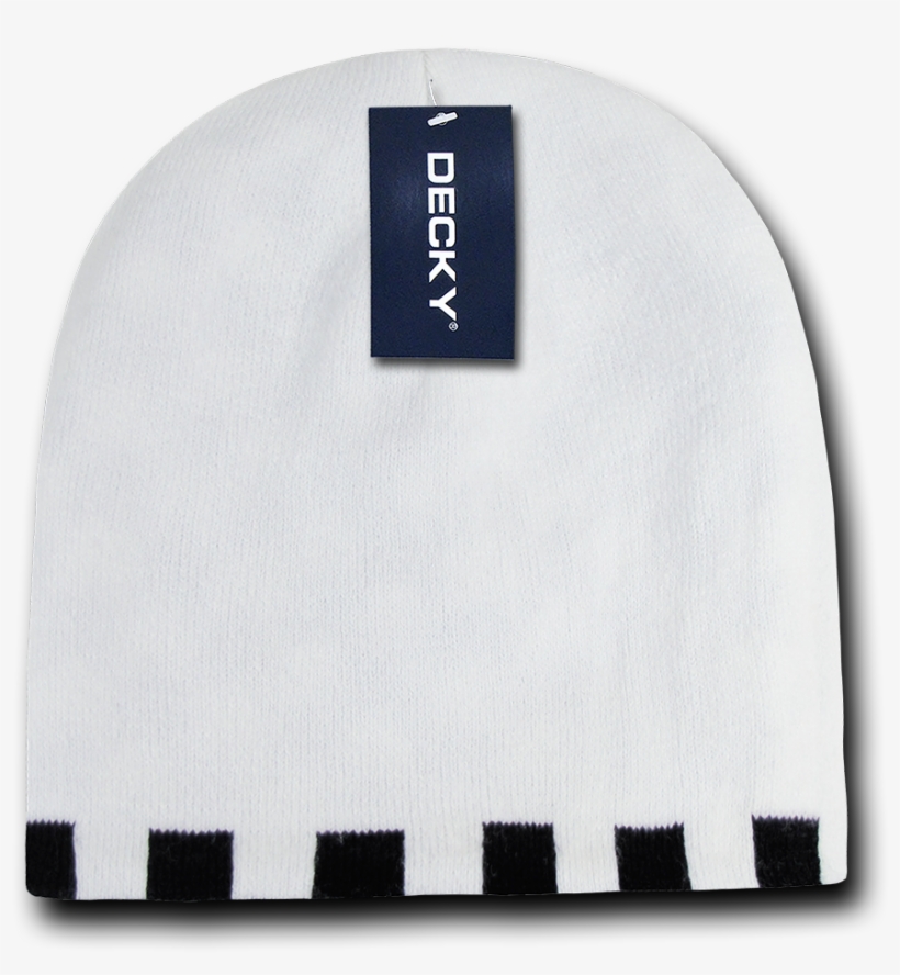 Decky Race Checkered Flag Reversible Beanies Beany - Beanie, transparent png