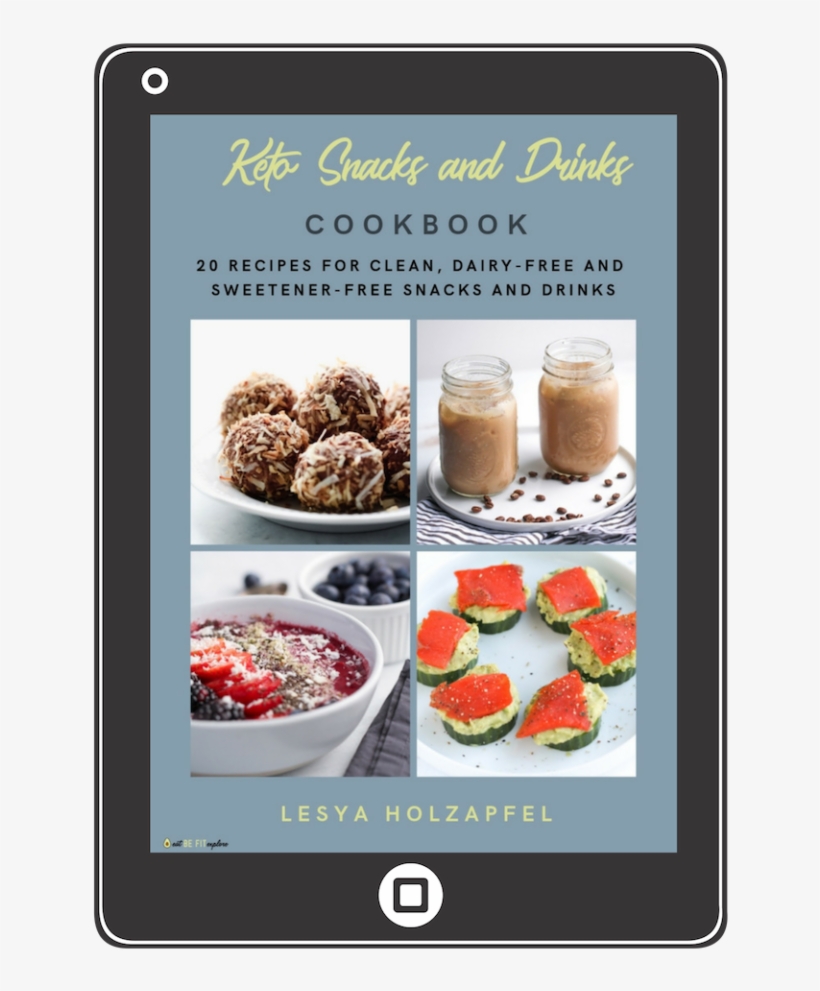 Recipe Book For Clean Keto Snacks Including Fat Bombs, - Tablet Computer, transparent png