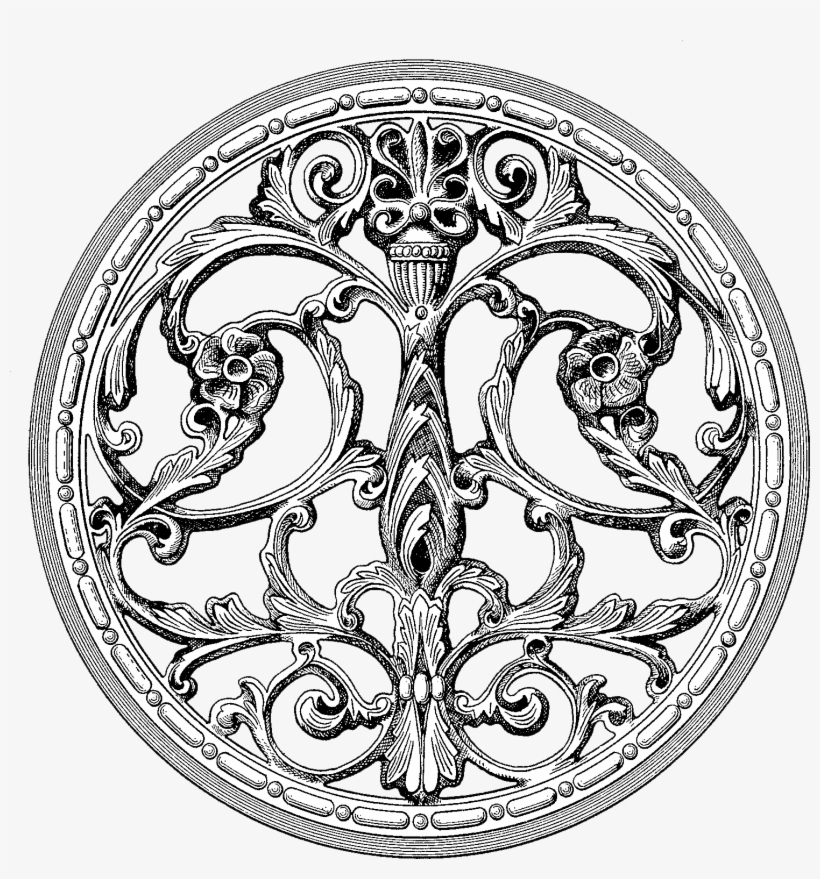 Filigree Drawing Steampunk - Steampunk Black And White, transparent png