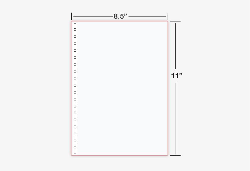 5×11″ 19 Hole, Cut Sheet Braille Paper - Paper, transparent png
