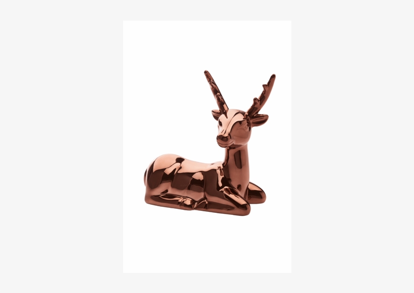 Ceramic Christmas Décor, Reindeer, Copper - Impala, transparent png