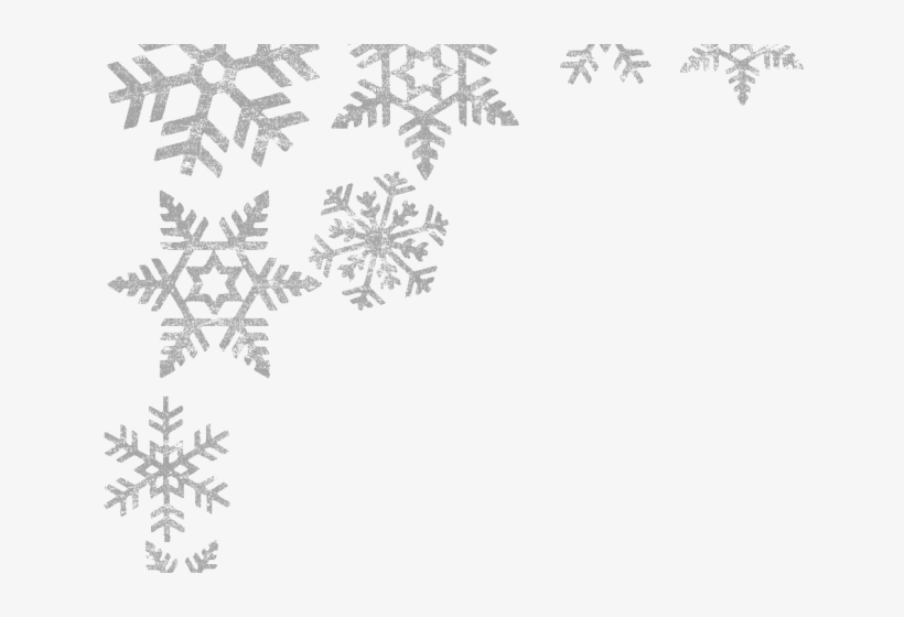 Snowflake Clipart Picture Frame - Snowflake Border Png Transparent, transparent png