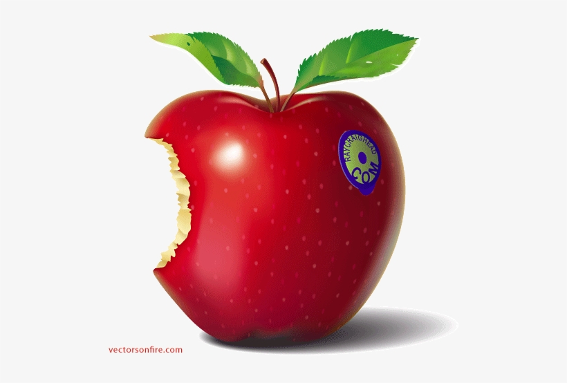 Free Red Eaten Apple By Ray Craighead Psd Files, Vectors - Knowledge Bytes, transparent png