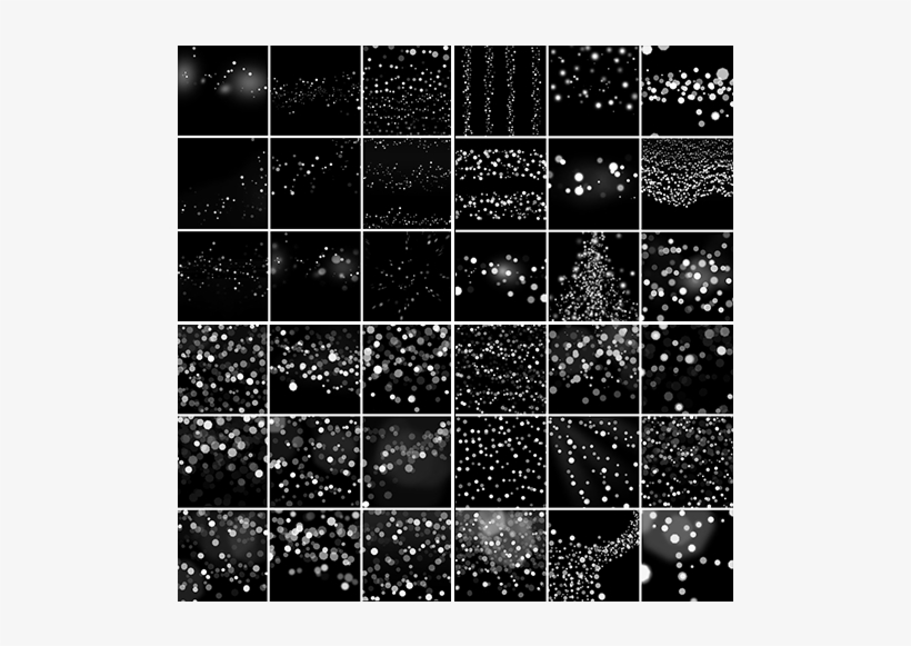 White Bokeh Overlays Example Image - Monochrome, transparent png