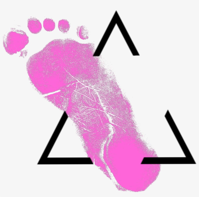 Triangle Trace Foot Shape Abstract Travel Traveling - Abstract Art, transparent png