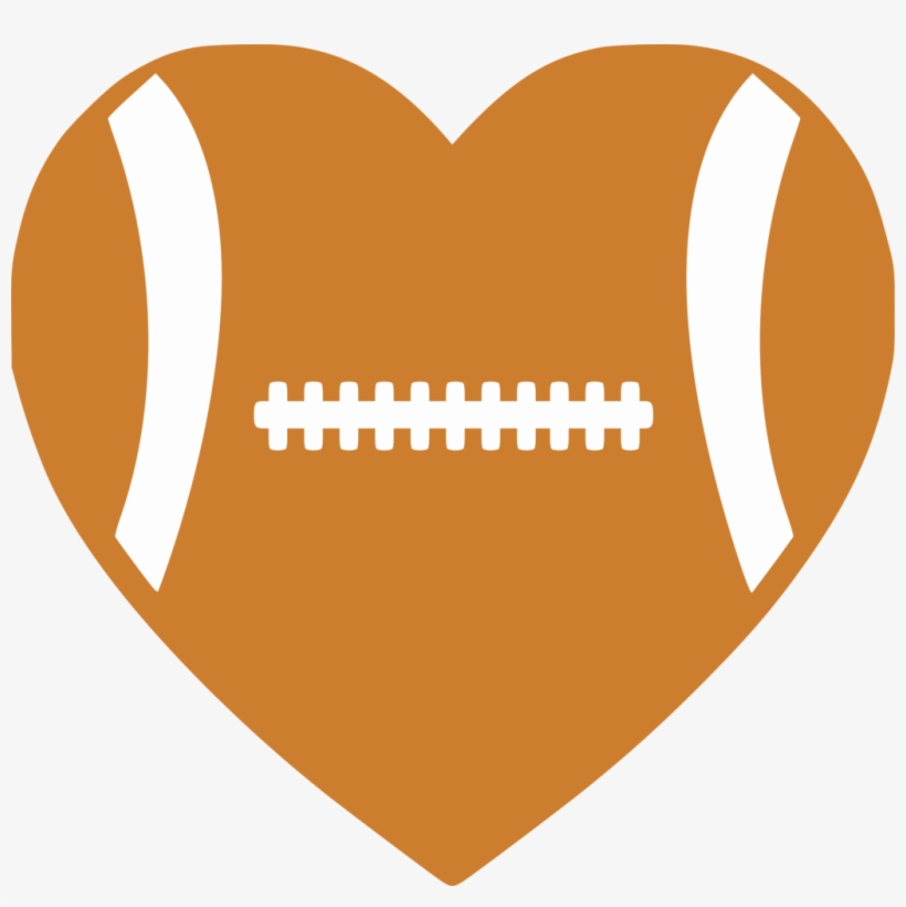 Football Heart - Heart Football Png Free Download, transparent png