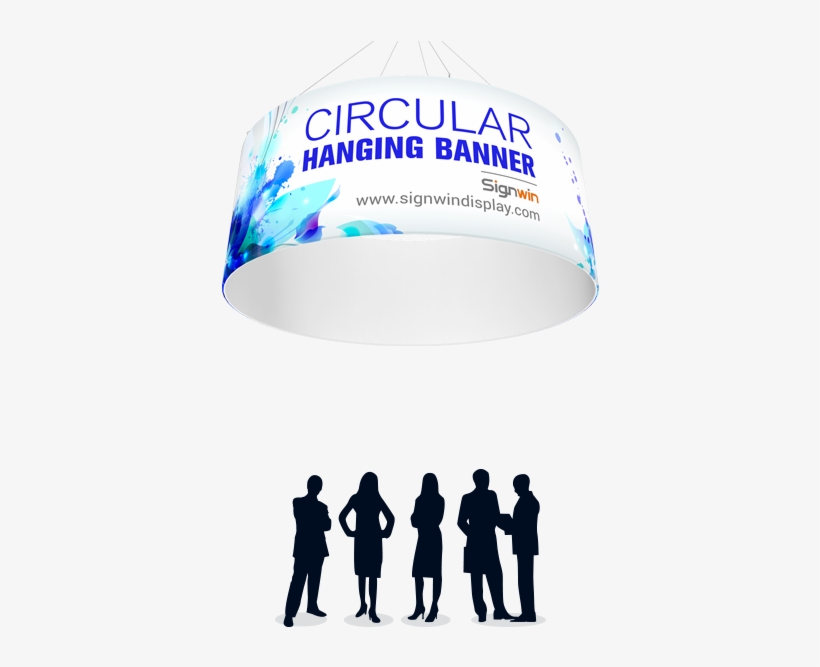 Circular Tube Hanging Banner Custom Printing - Printing, transparent png