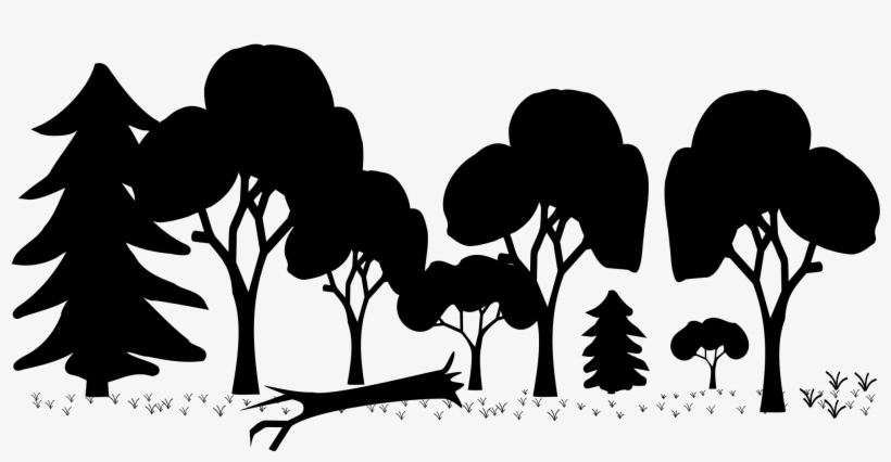 File Mixed Silhouette Wikimedia - Forest Silhouette, transparent png