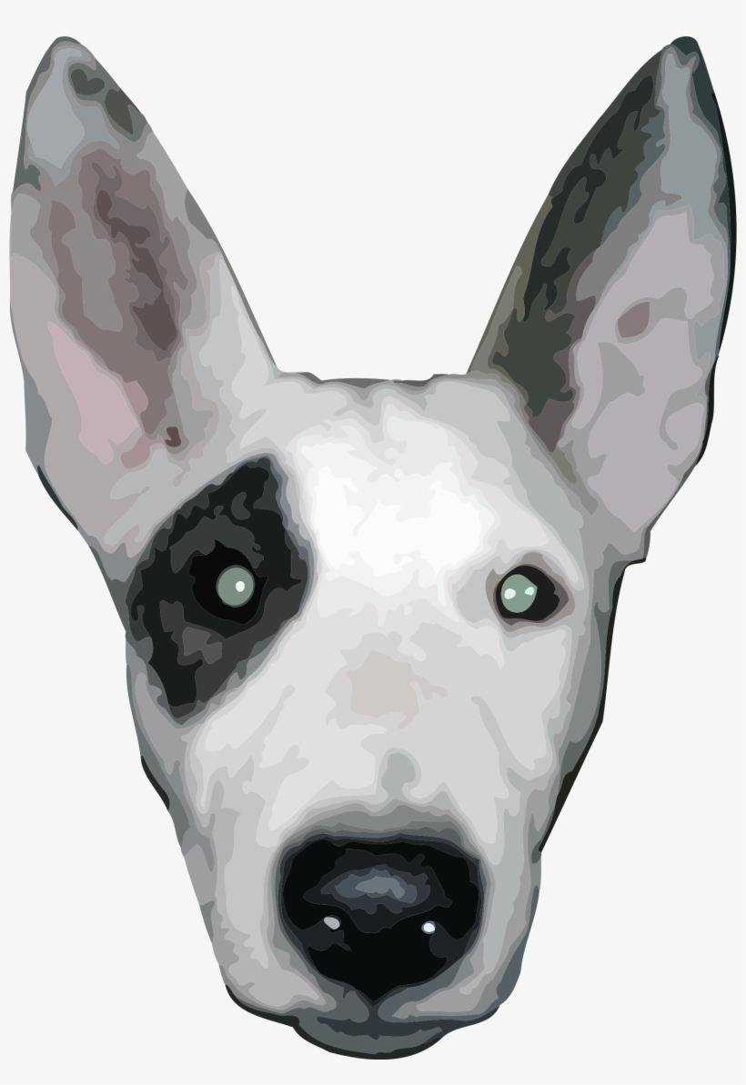 Bull Terrier Face Png, transparent png