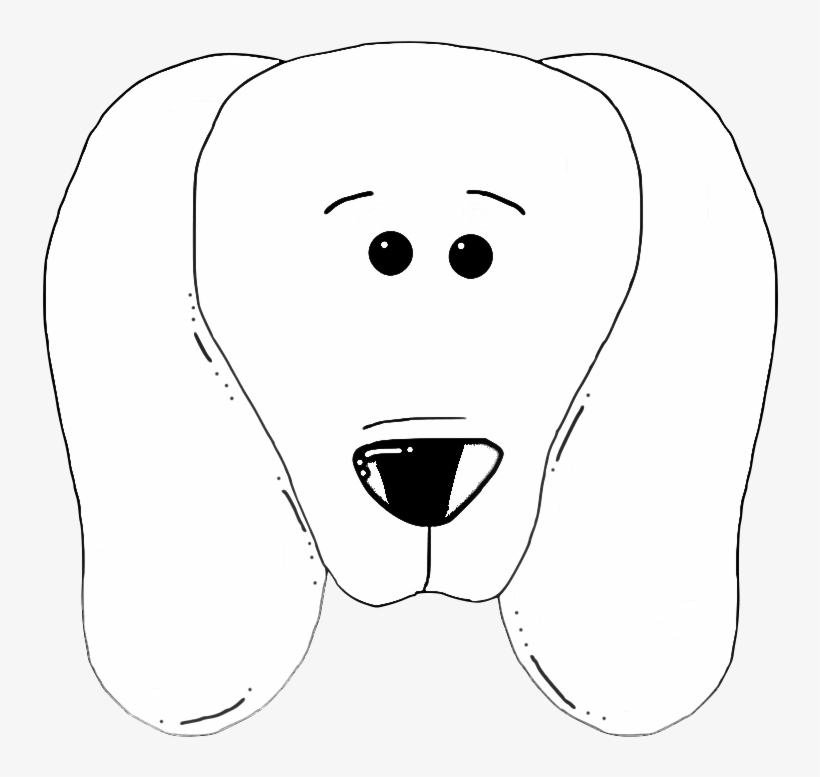 Dog Head Coloring Pages - Dog Face Coloring Pages, transparent png