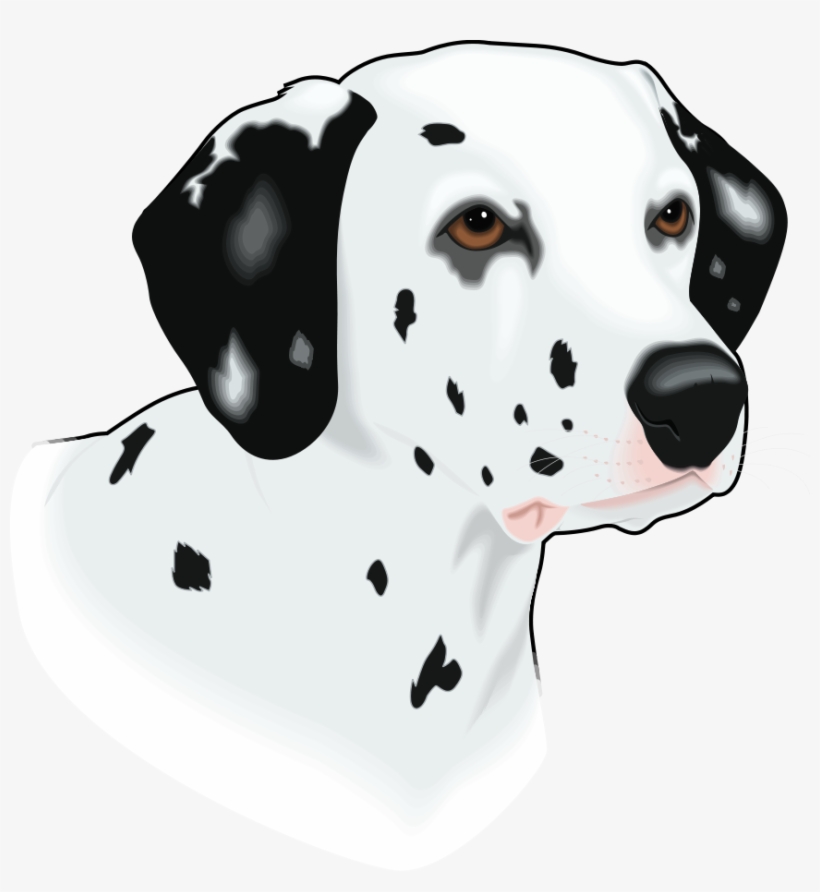 Clipart Png File Tag List, Clip Arts Svg File - Dalmatian Head Clip Art, transparent png