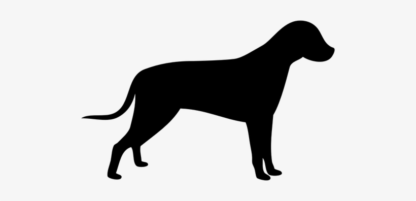 8862 Dog Head Silhouette Clip Art Public Domain Vectors - Standing Dog Silhouette, transparent png