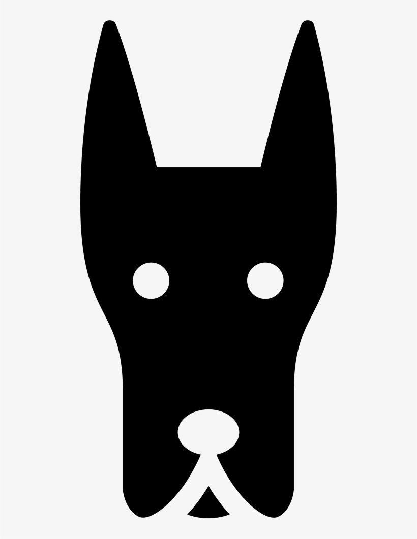 Doberman Dog Head Comments - Cartoon, transparent png