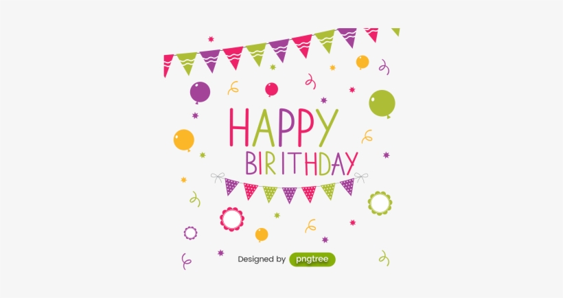 Birthday Party Card With Colorful Flags, Birthday, - Party, transparent png