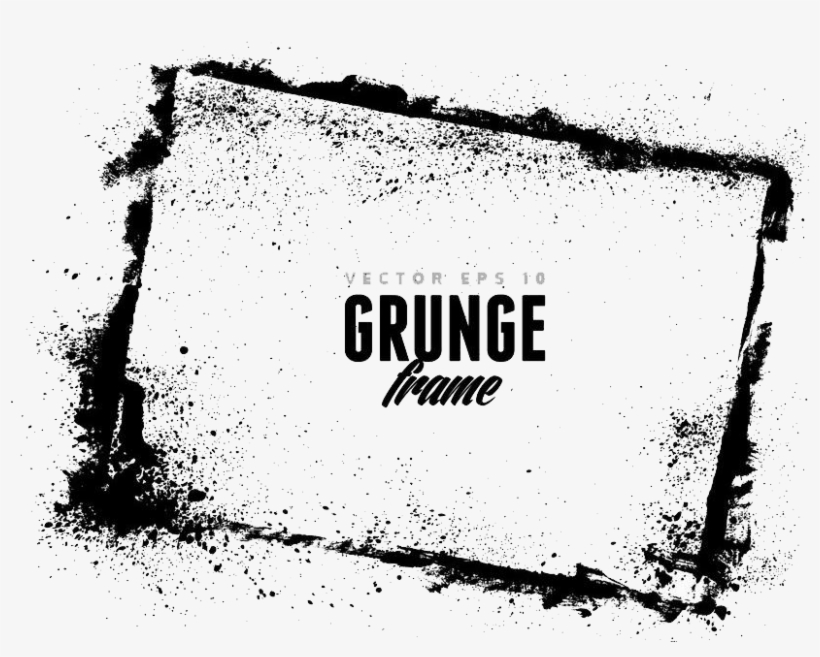 Vector Black And White Download Ink Vector Grunge - Text Splash Png, transparent png