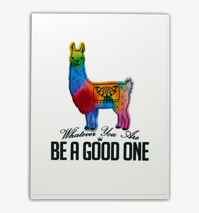 Tie Dyed Llamas By Understand Blue - Llama, transparent png