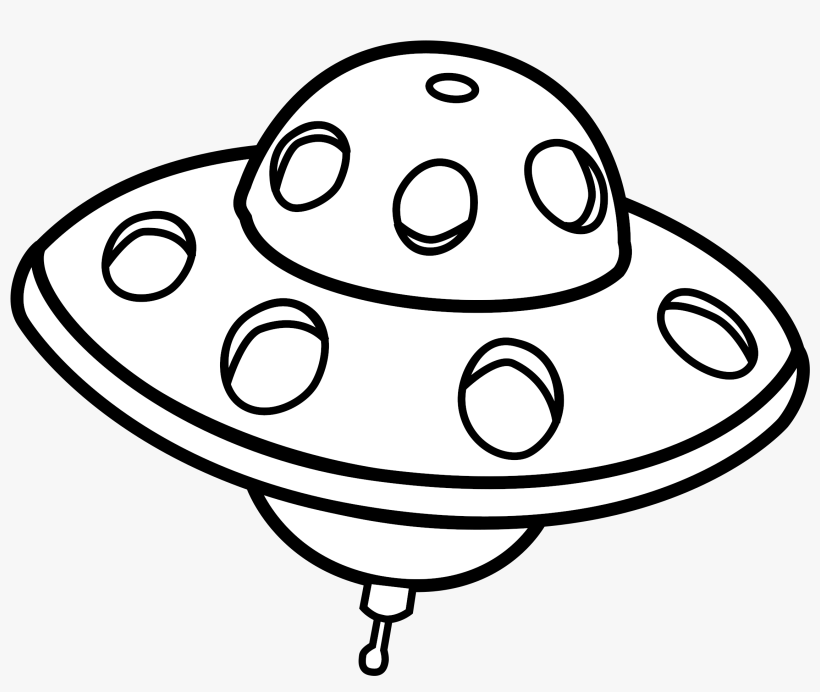 Unidentified Flying Object Drawing Line Art Flying - Outline Image Of Ufo, transparent png
