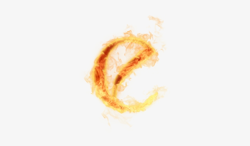 Burning Letter A Png - Flame Letter E Png, transparent png