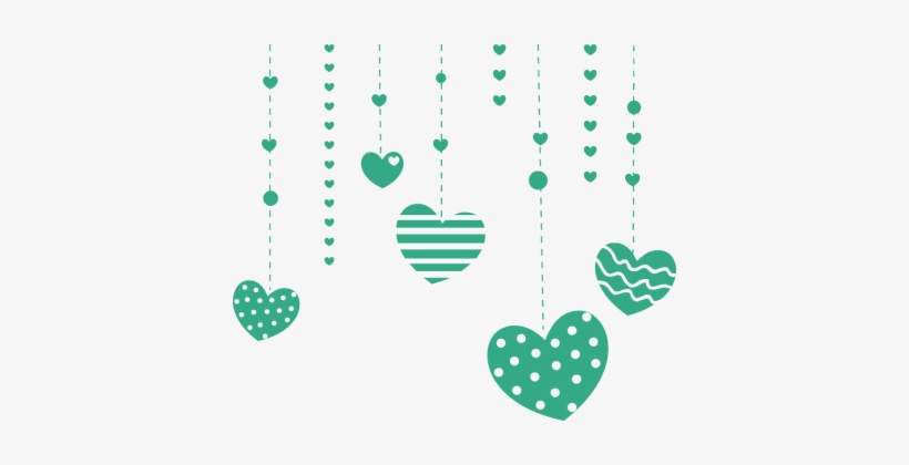 Falling Heart Cliparts - Heart Polka Dot Png, transparent png