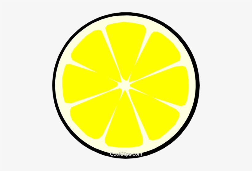 Lemon Slice Royalty Free Vector Clip Art Illustration - Circle, transparent png