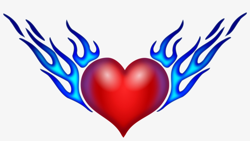 How To Set Use Burning Heart Clipart, transparent png