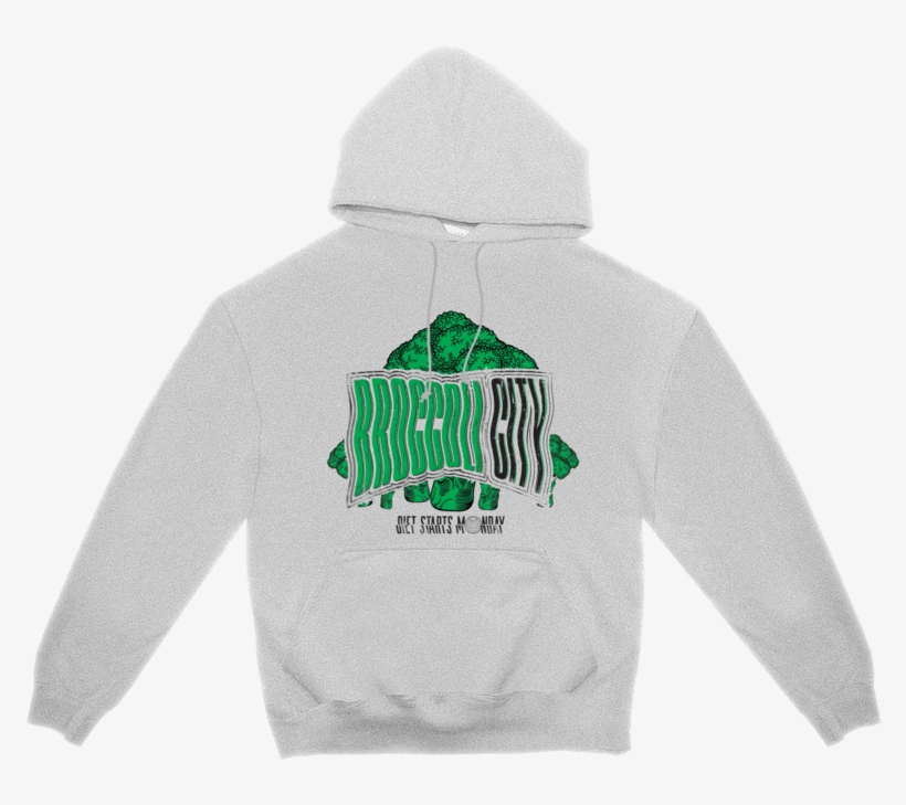 Broccoli City X Diet Hoodie Heather Grey, transparent png
