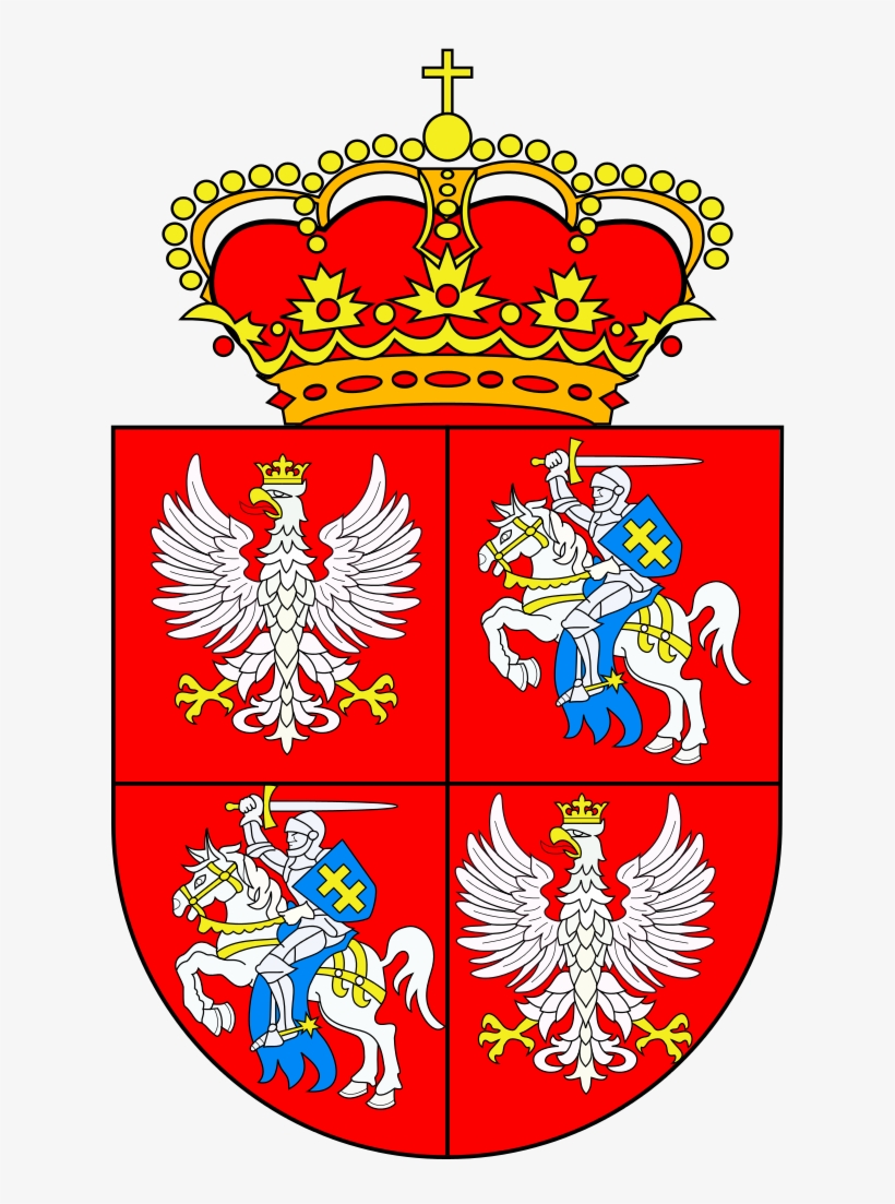 Herb Rzeczypospolitej Obojga Narodow - Poland Lithuania Coat Of Arms, transparent png