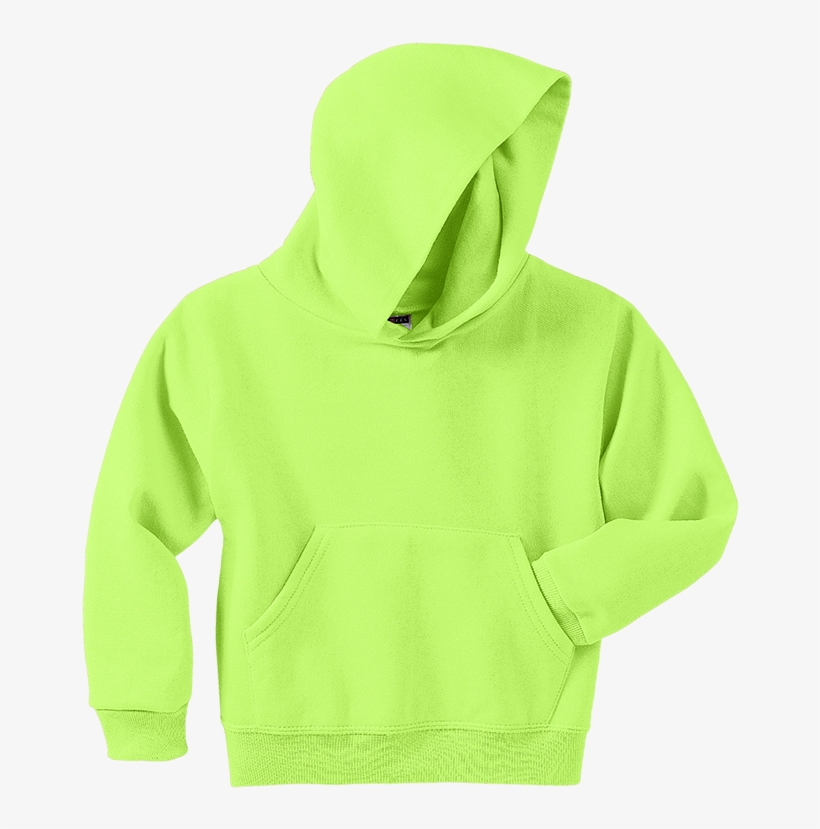 Jerzees Neon Green Hoodie, transparent png