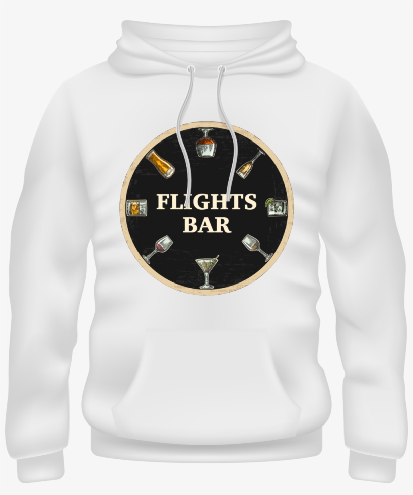 White Flightsbar Hoodie, transparent png