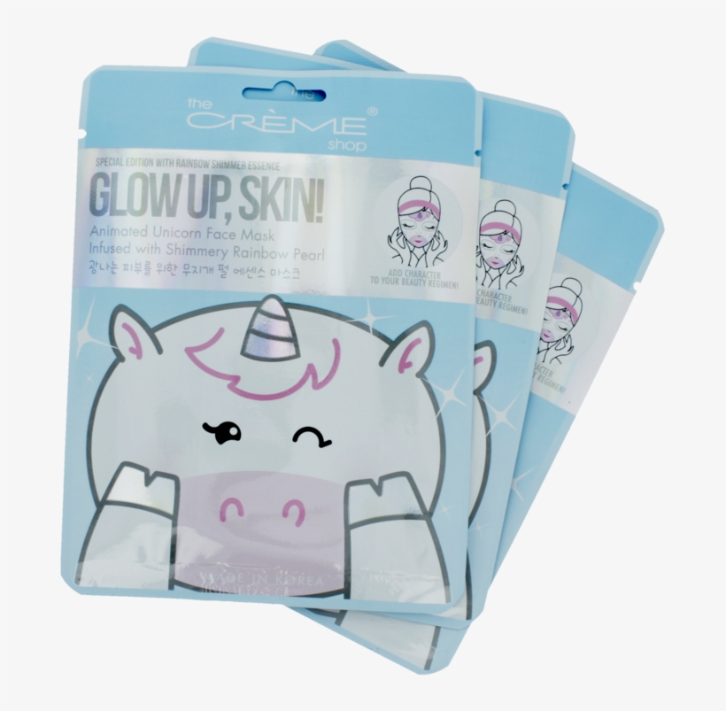 Unicorn Face Mask - Cartoon, transparent png