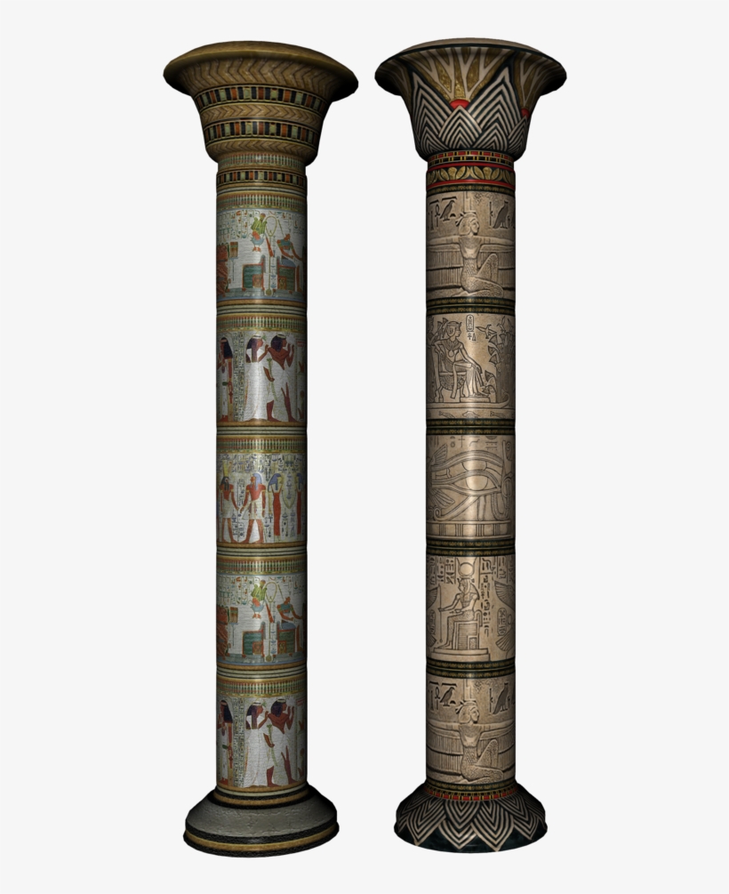 Egypt - Egyptian Columns - Egyptian Columns Png, transparent png