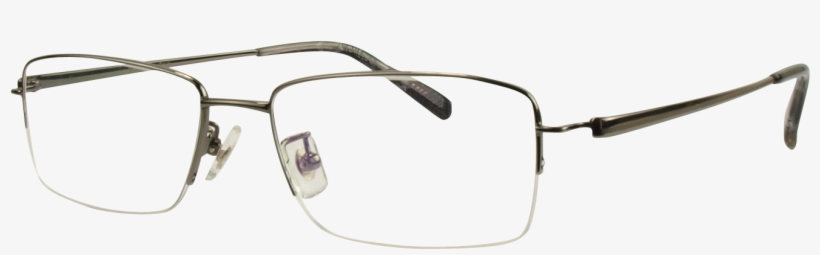 Glasses Png - Cobalt Prescription Glasses Semi-rimless Gun 6762-c3, transparent png