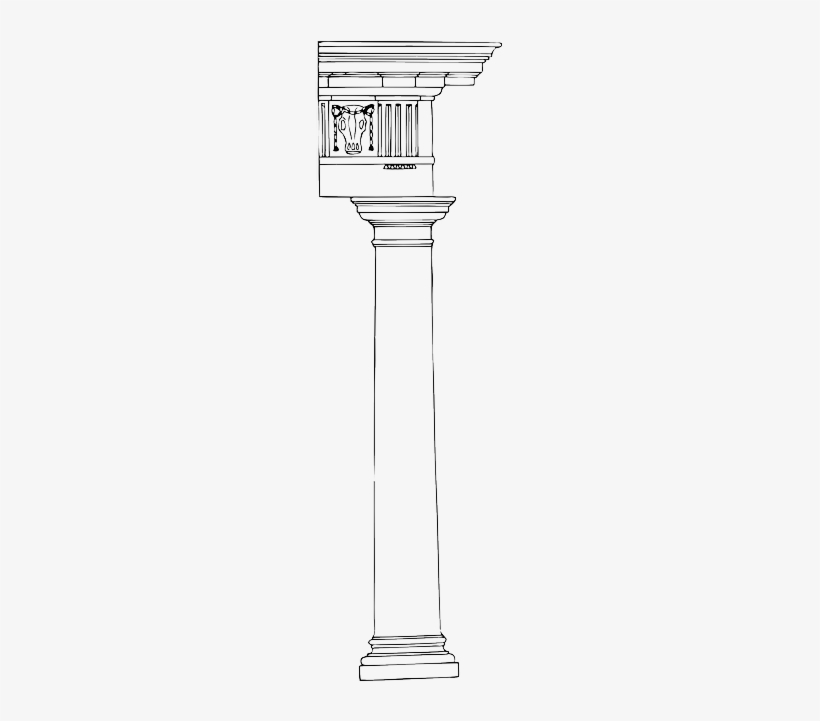 Building, Outline, Column, Automatic, Columns - Column Clipart, transparent png