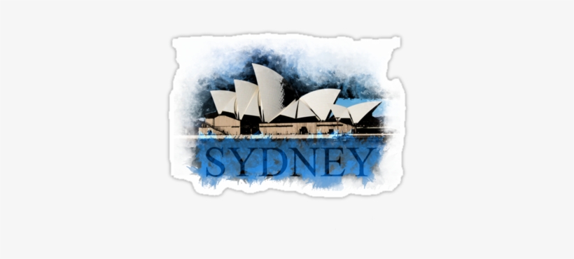 'sydney Opera Watercolor Art' Sticker By Ilmagatpscs2 - Sydney Opera House, transparent png