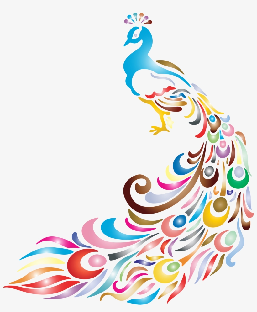 Picture Transparent Cartoon Peacock Clip Art Illustration - Peacock Workbook Of Affirmations Peacock Workbook Of, transparent png
