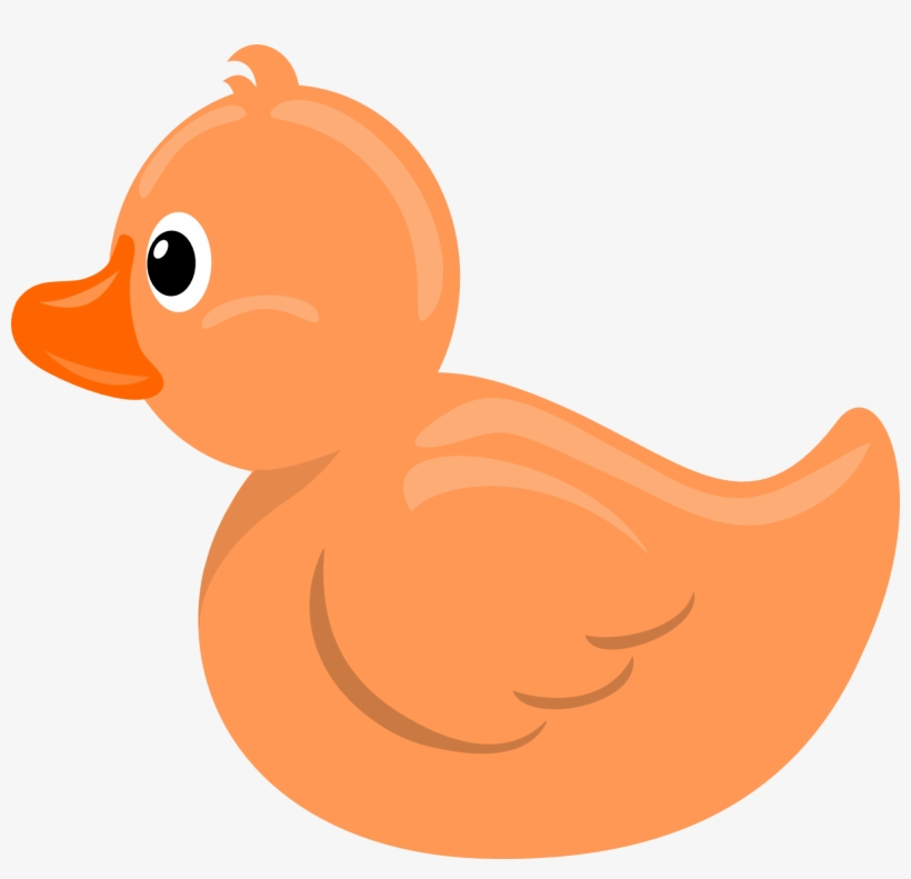Rubber Ducky Silhouette At Getdrawings - Baby Duck Clip Art, transparent png