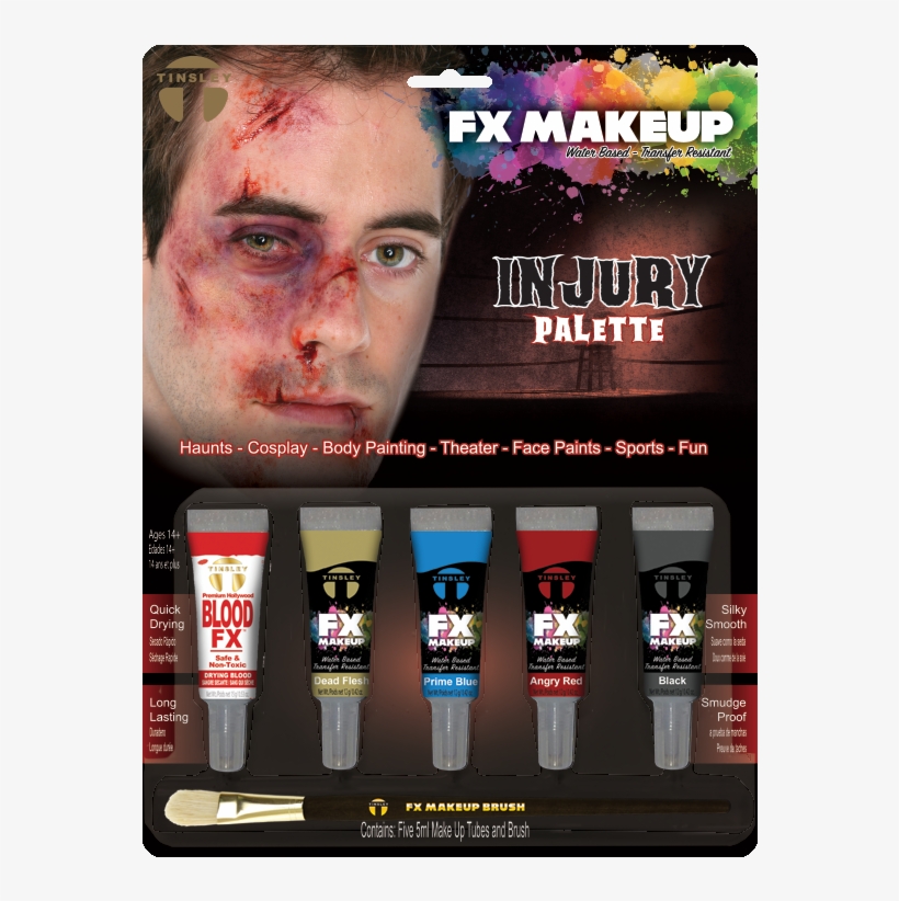 Injury Bruise Liquid Makeup - Tinsley Transfers Fx Colour Make Up Single Tube - Black, transparent png