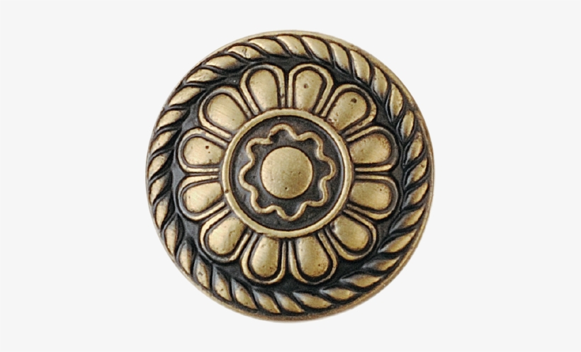 Antique Brass - Vintage Door Knob Png, transparent png