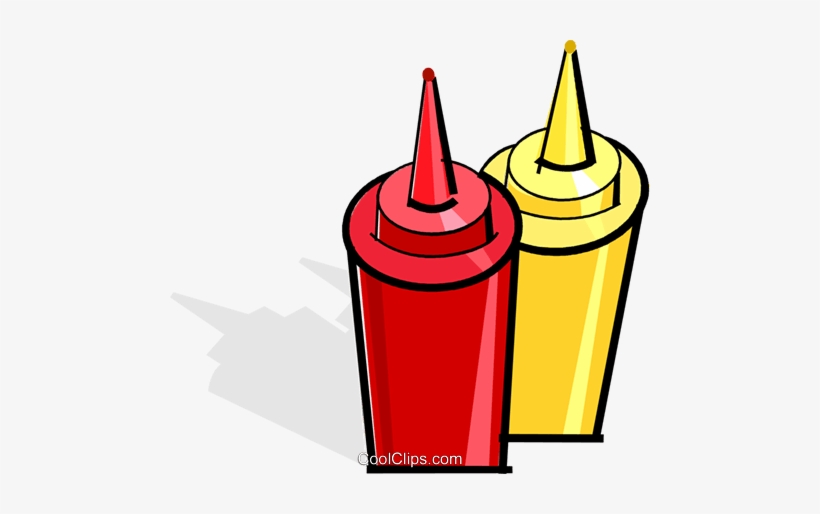Mustard And Ketchup Bottles - Transparent Ketchup And Mustard Clip Art, transparent png