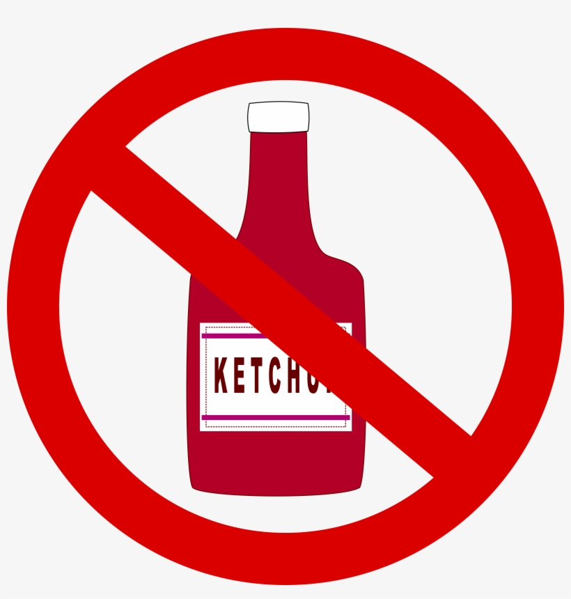 This Free Icons Png Design Of Ketchup Forbidden, transparent png