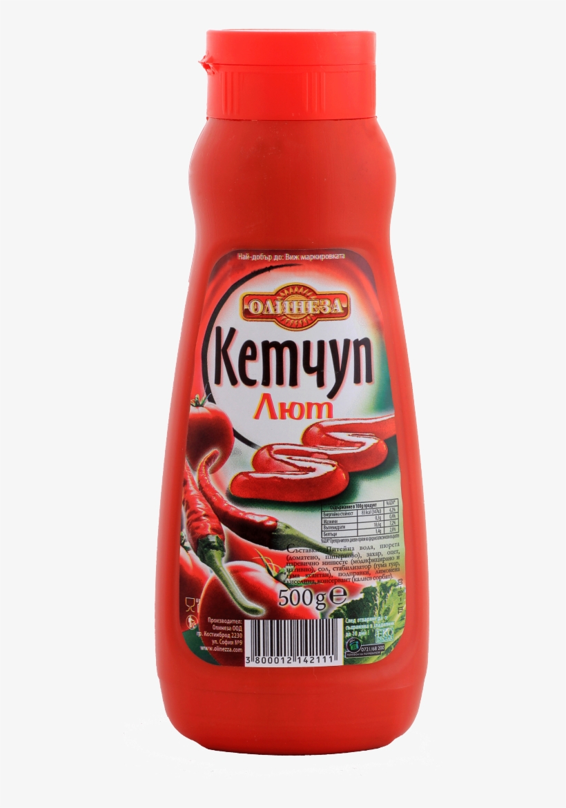 Ketchup Lut 500gr - Кетчуп Олинеза Лют, transparent png