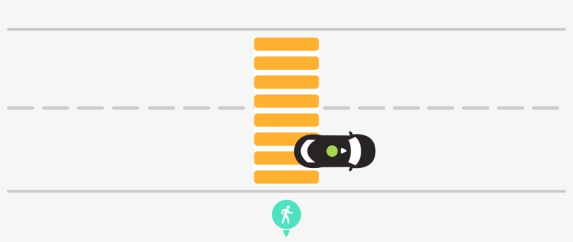 C, Crosswalk With A Pedestrian-c - Pedestrian, transparent png