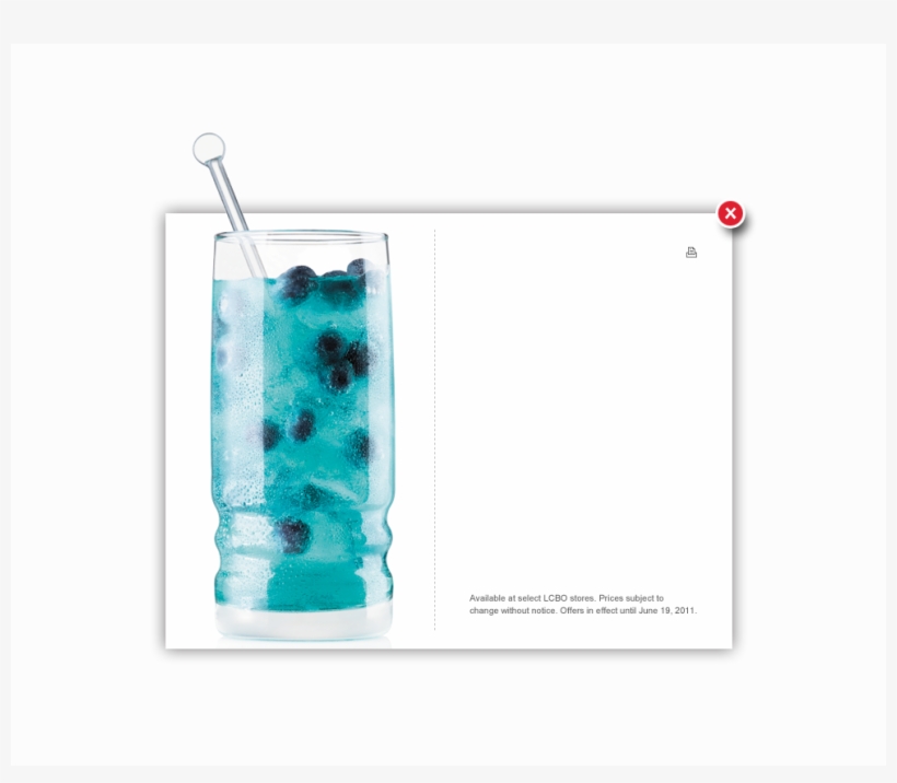 1½ Oz Ursus Blue Raspberry Vodka 4-5 Oz Ginger Ale - Blue Lagoon, transparent png