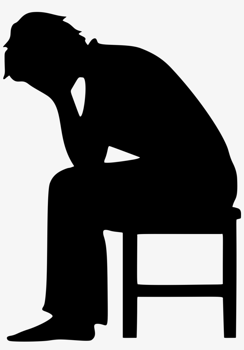 Big Image - Depression Clipart Black And White, transparent png
