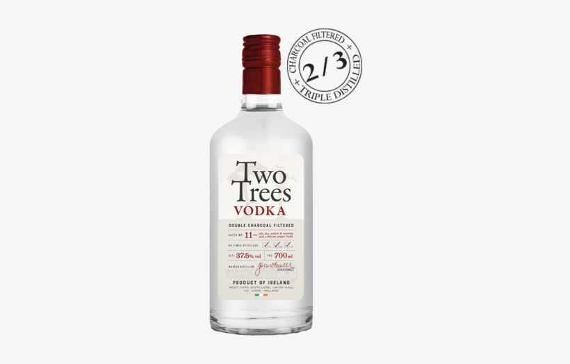 Two Trees Vodka Glass Bottle 300x450 PNG Download PNGkit