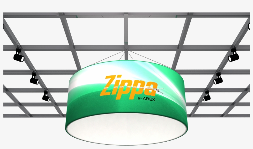 Private Label Hanging Sign - Zippa Tapered Triangle Fabric Hanging Banner 10' X, transparent png