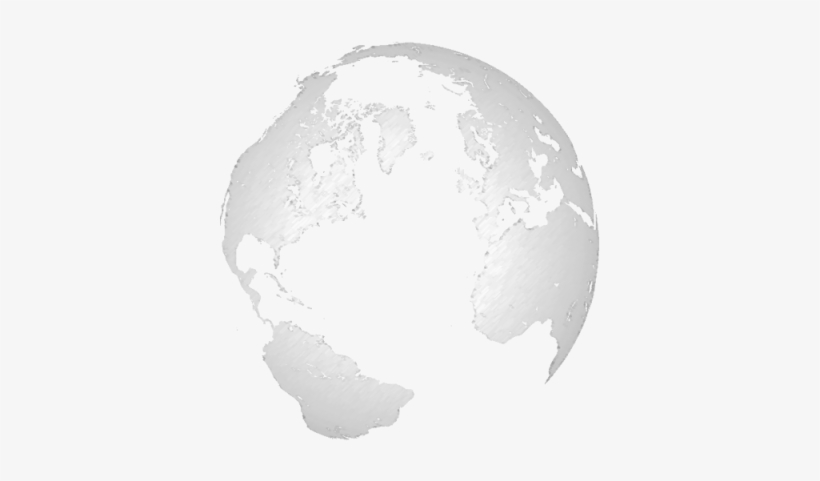 Globe Grey Chalk - Earth, transparent png